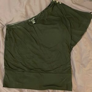 Adorable White House Black Market one shoulder top